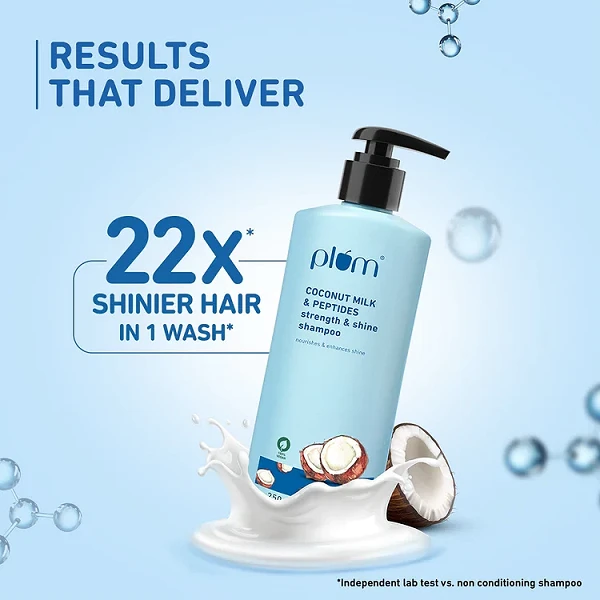 Plum Coconut Milk Peptides Strength Shine Shampoo 250ml