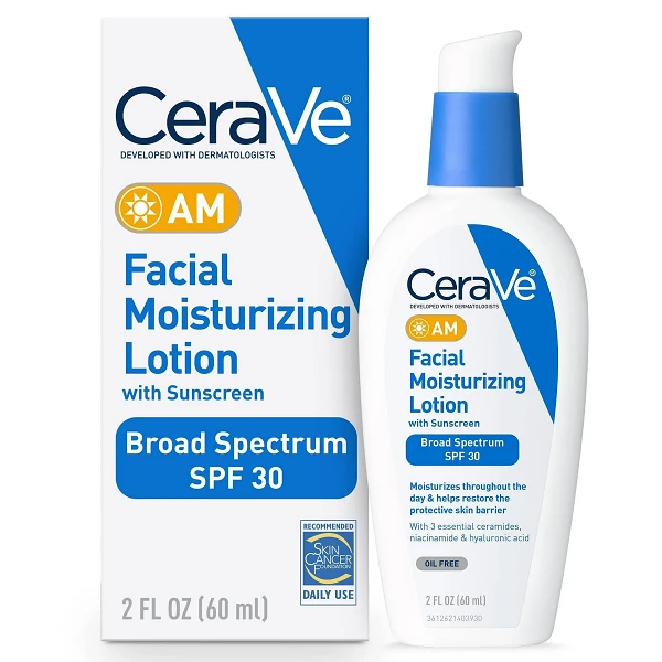 CeraVe AM Facial Moisturizing Lotion SPF 30 Oil Free Face